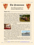 Provisions Newsletter August 2013