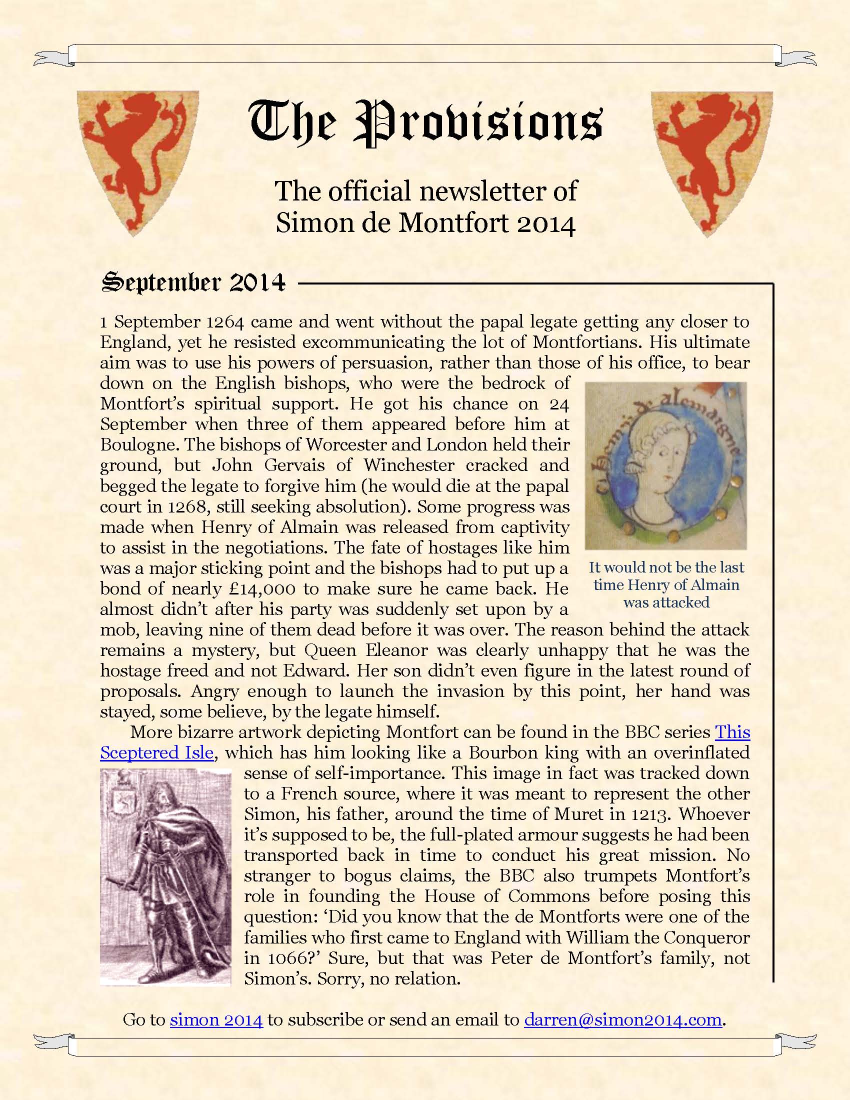 Provisions Newsletter September 2014
